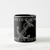 Patriotic American flag anchor pirate nautical