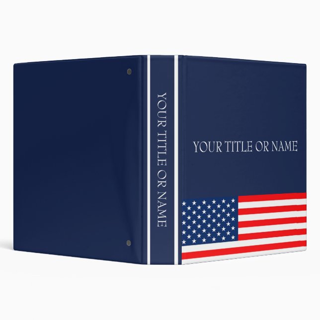 Patriotic American Flag Binder (Background)