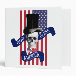 Patriotic American flag Binder