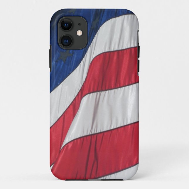 Patriotic American Flag Case-Mate iPhone Case (Back)
