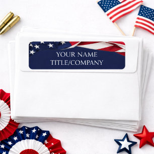 Patriotic American Flag Company Name 