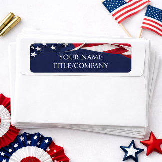 Patriotic American Flag Company Name