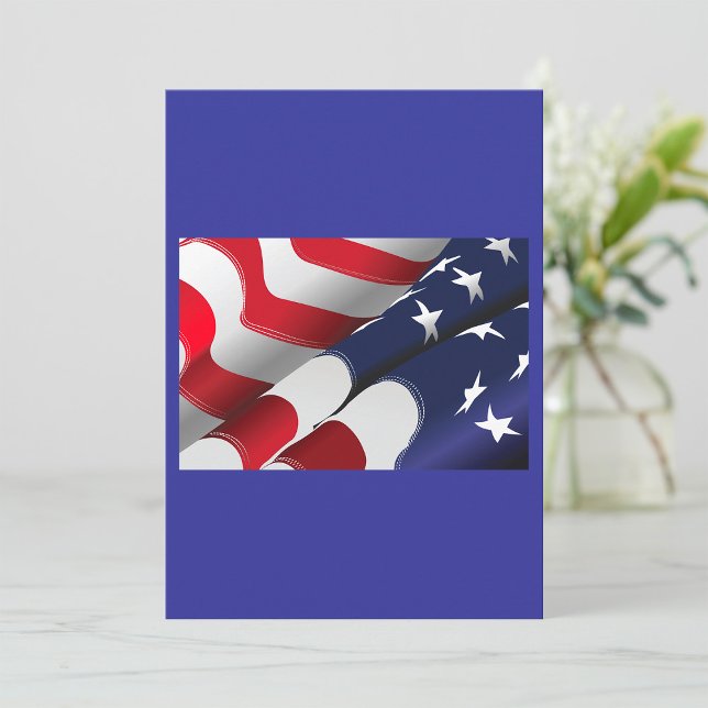 Patriotic American Flag Design Stars and Stripes  Invitation (Creator Uploaded)