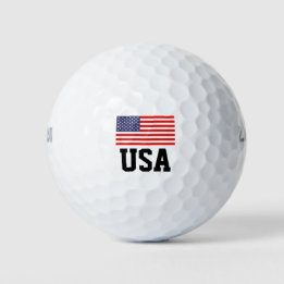 Patriotic American flag golf ball set | USA pride