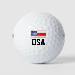 Patriotic American flag golf ball set   USA pride