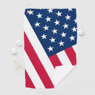 Patriotic American Flag Golf Towel