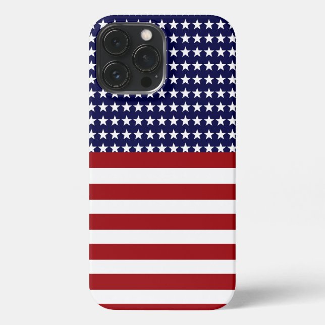 Patriotic American Flag Inspired iPhone Case (Back)
