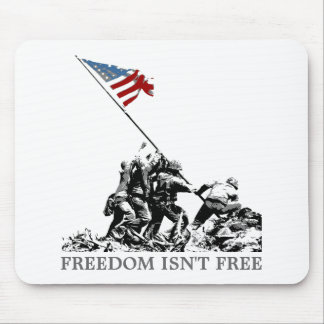 Patriotic American Flag Iwo Jima (Customizable) Mouse Pad