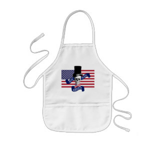 Patriotic American flag Kids Apron