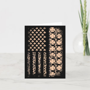 Patriotic american flag leopard shamrock stPatriot Card