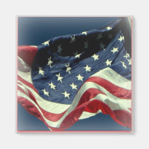 Patriotic American Flag Magnet