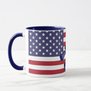 Patriotic American flag Mug