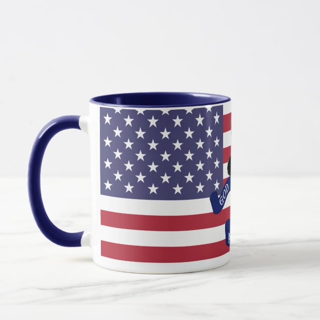 Patriotic American flag Mug (Left)