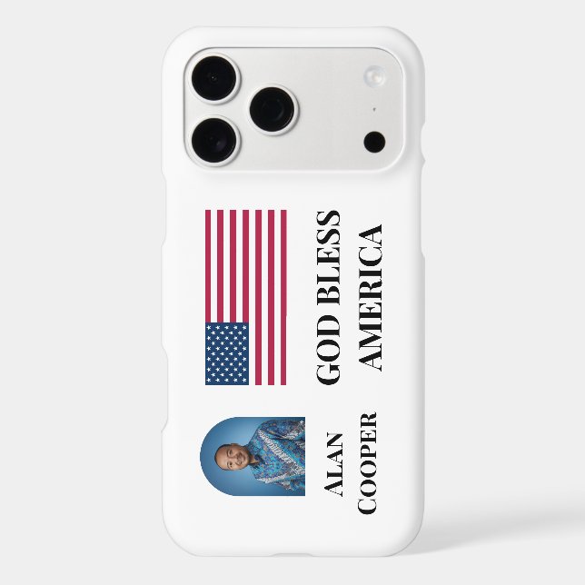 Patriotic American Flag Personalized (Back)