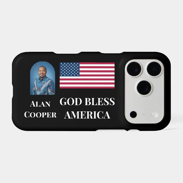 Patriotic American Flag Personalized (Back Horizontal)