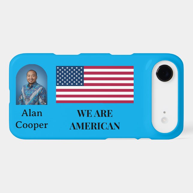 Patriotic American Flag Personalized (Back (Horizontal))