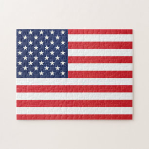 Patriotic American Flag Puzzle