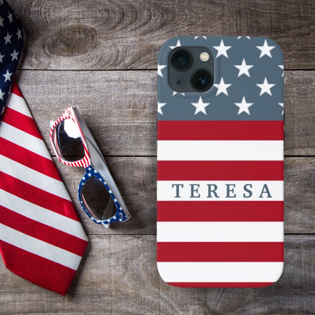 Patriotic American Flag Stars and Stripes Custom Case-Mate iPhone Case (Creator Uploaded)