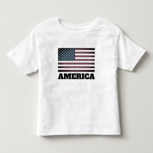 Patriotic American flag toddler t shirt