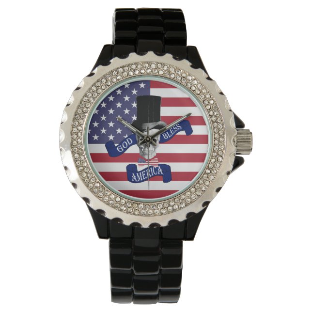 Patriotic American flag Watch (Front)