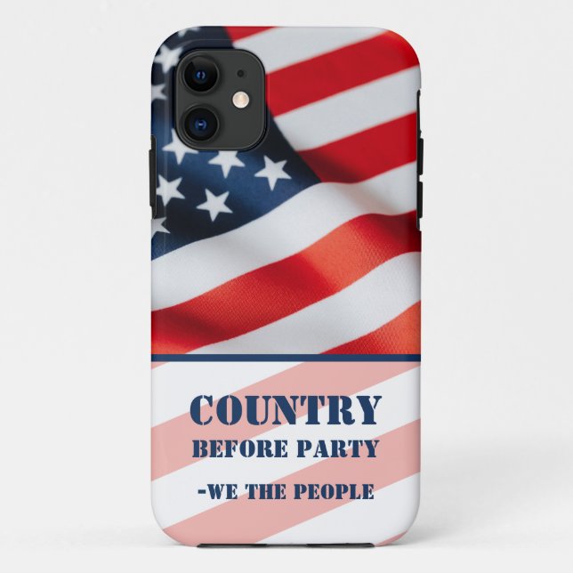 Patriotic American Flag We the People  Case-Mate iPhone Case (Back)