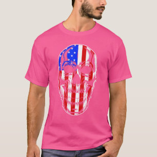 Patriotic American Flag with Skull Bundle for Men  T-Shirt