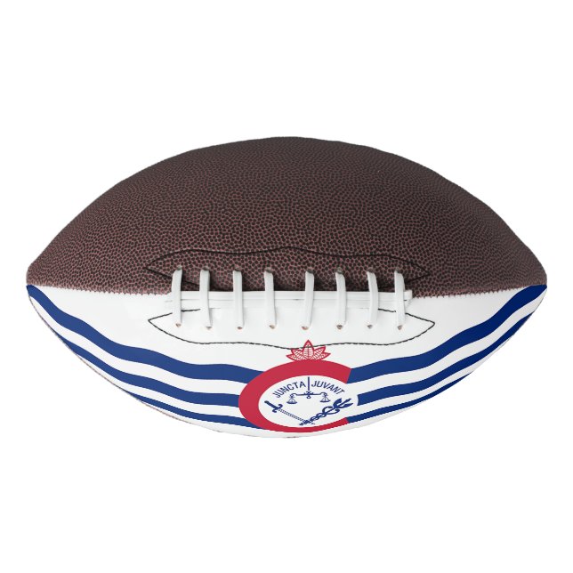 Patriotic american football flag of Cincinnati (Front)