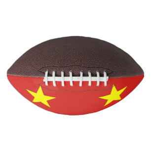 Patriotic american football flag of Vietnam