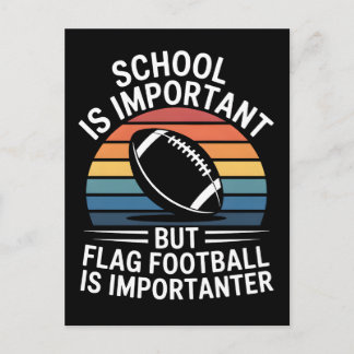 Patriotic American Football Helmet USA Flag Postcard