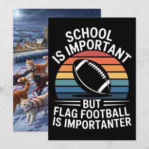 Patriotic American Football Helmet USA Holiday Card