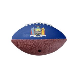 Patriotic american football New York flag