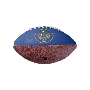 Patriotic american football Utah flag