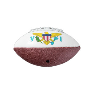 Patriotic american football Virgin Islands flag