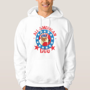 Patriotic American Foxhound Hoodie