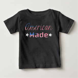 Patriotic American Made Flag Baby Shirt