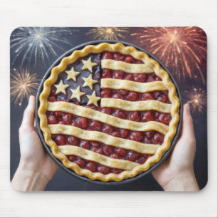 Patriotic American Pie Mouse Pad