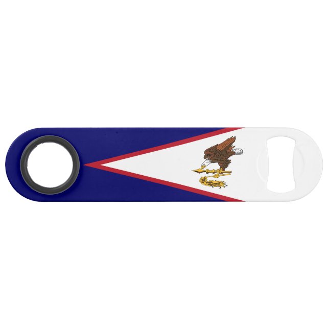 Patriotic American Samoa Flag Bar Key (Front (Horizontal))