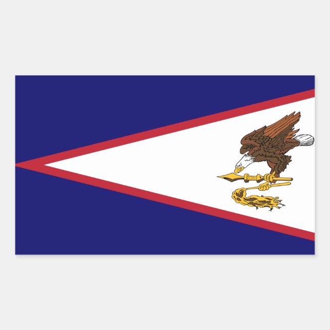 Patriotic American Samoa Flag Sticker (Front)