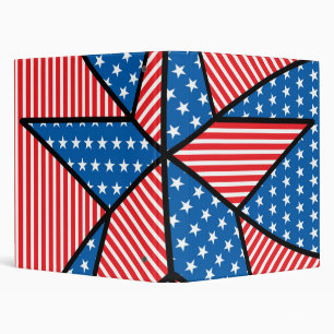 Patriotic American star Binder