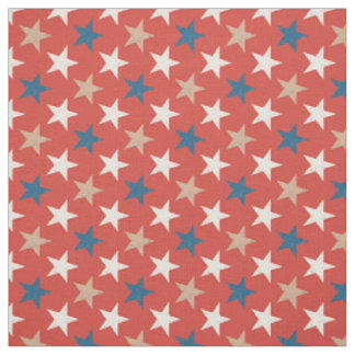 Patriotic American Stars pattern Fabric