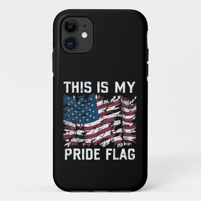 Patriotic American This Is My Pride Flag USA Case-Mate iPhone Case (Back)