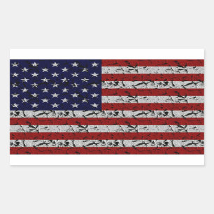 Patriotic American U.S.A. Flag of United States Sticker