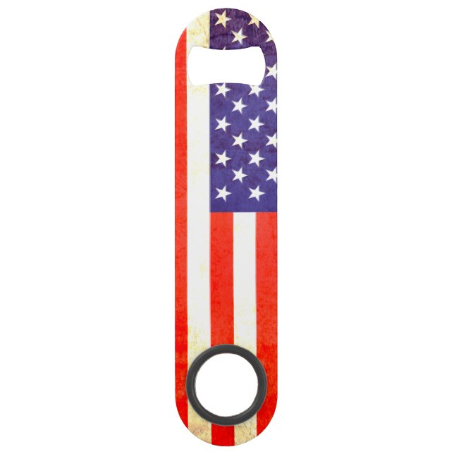 Patriotic American US flag bottle opener Speed Bottle Opener (Front)