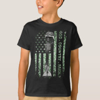 Patriotic American Us Flag God Family Country
