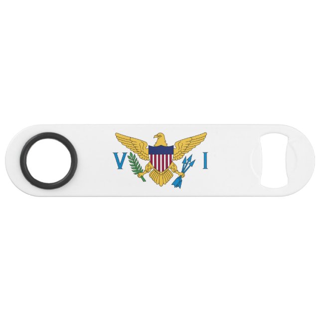 Patriotic American Virgin Islands Flag Bar Key (Front (Horizontal))