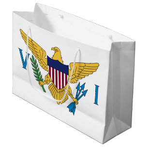 Patriotic American Virgin Islands Flag Large Gift Bag