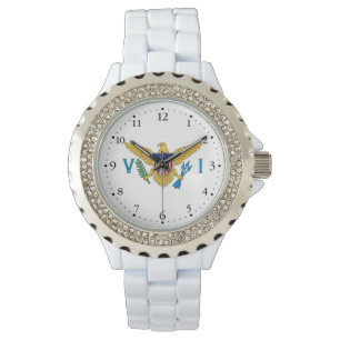 Patriotic American Virgin Islands Flag Watch