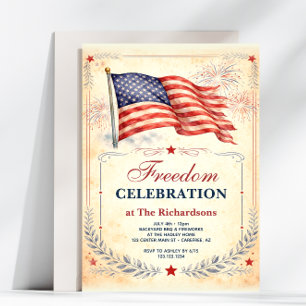 Patriotic America's 250th Freedom Celebration Invitation