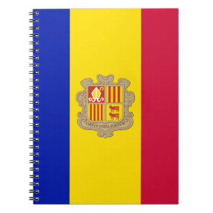 Patriotic Andorra Flag Notebook