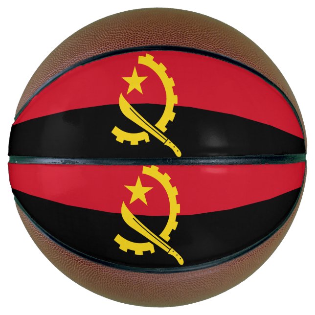 Patriotic Angolan Flag Basketball (Front)